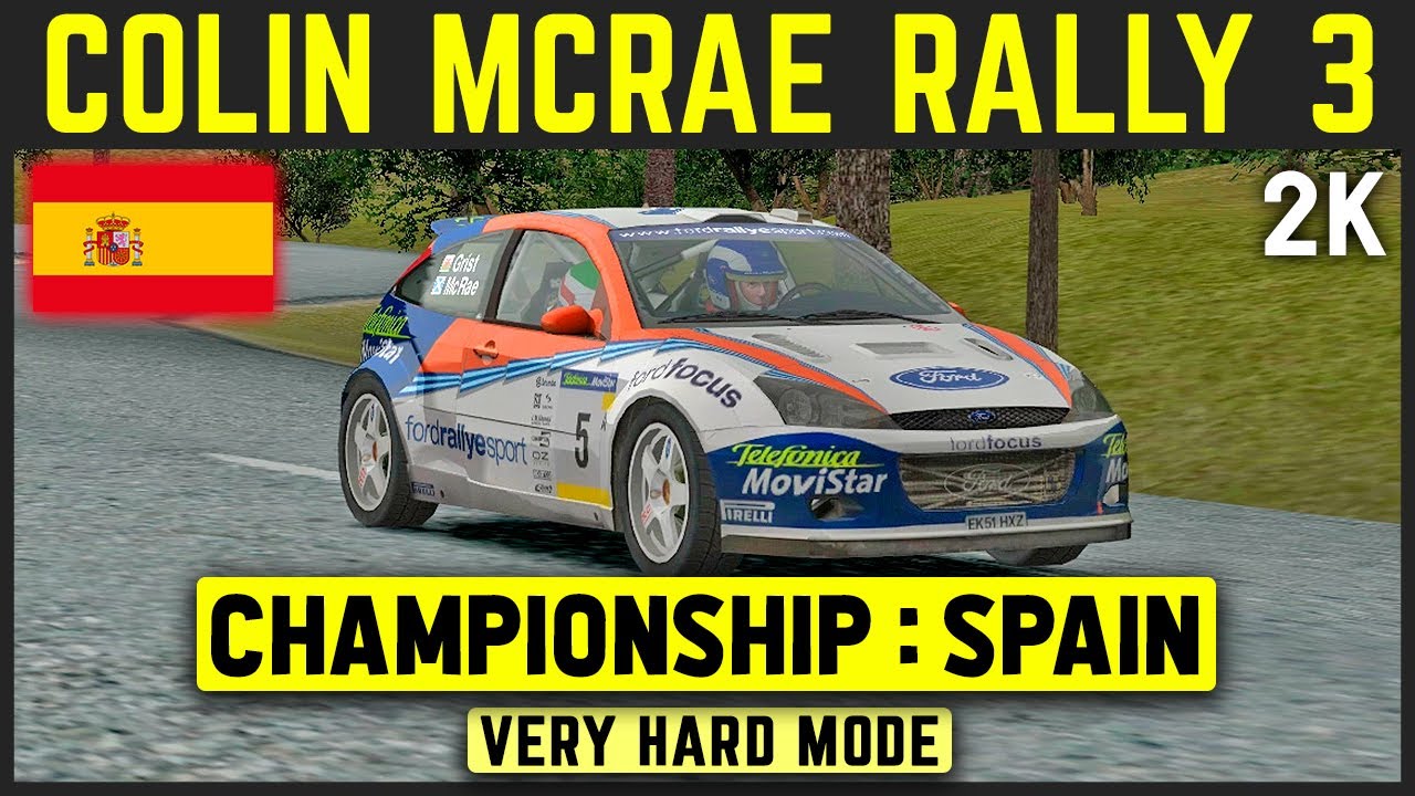Colin McRae Rally 3 - Spain - Championship Very Hard Mode - 1440p / 60 FPS