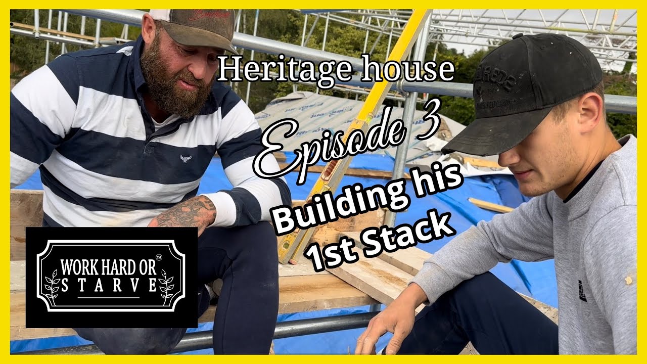 The Boy builds his first stack 🧱.       #bricklaying #history #diy #bricklayer #documentary