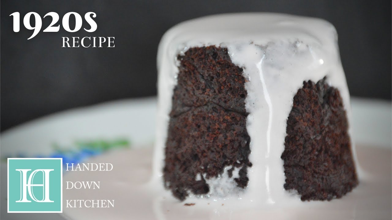 Baked Chocolate Puddings with Marshmallow Sauce ◆ 1920s Recipe