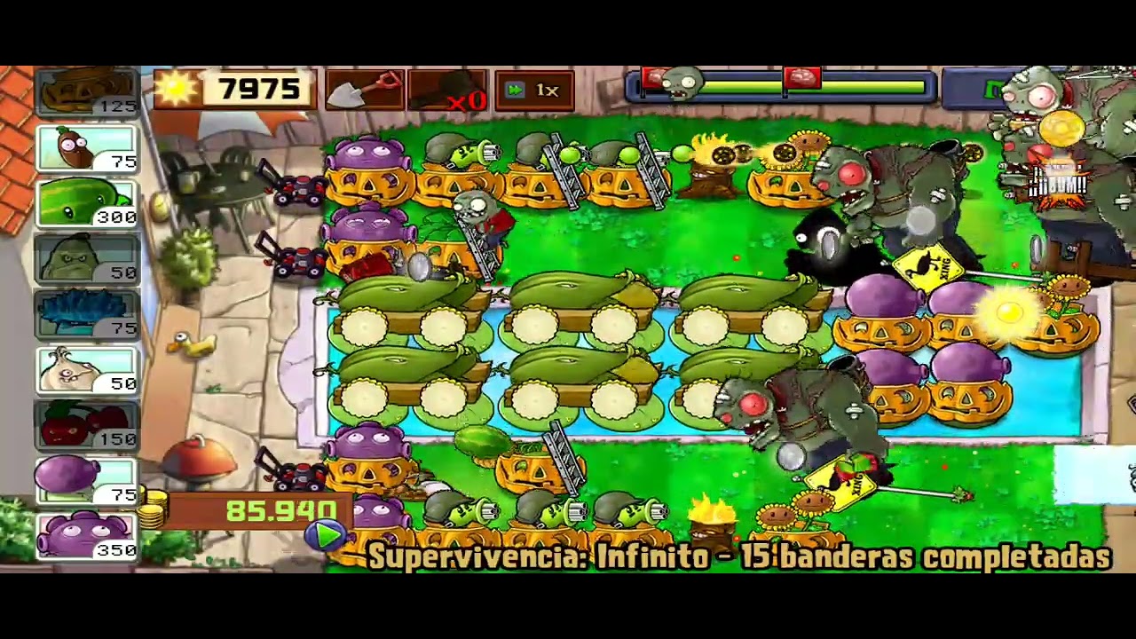  Pvz creando reando una estrategia de supervivencia infinita desde cero parte 3