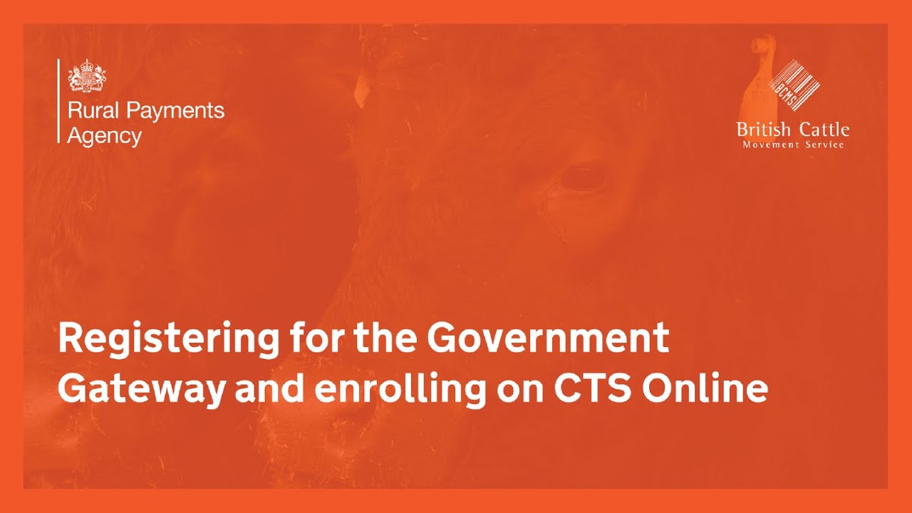 How to register for Government Gateway and enrol on CTS Online