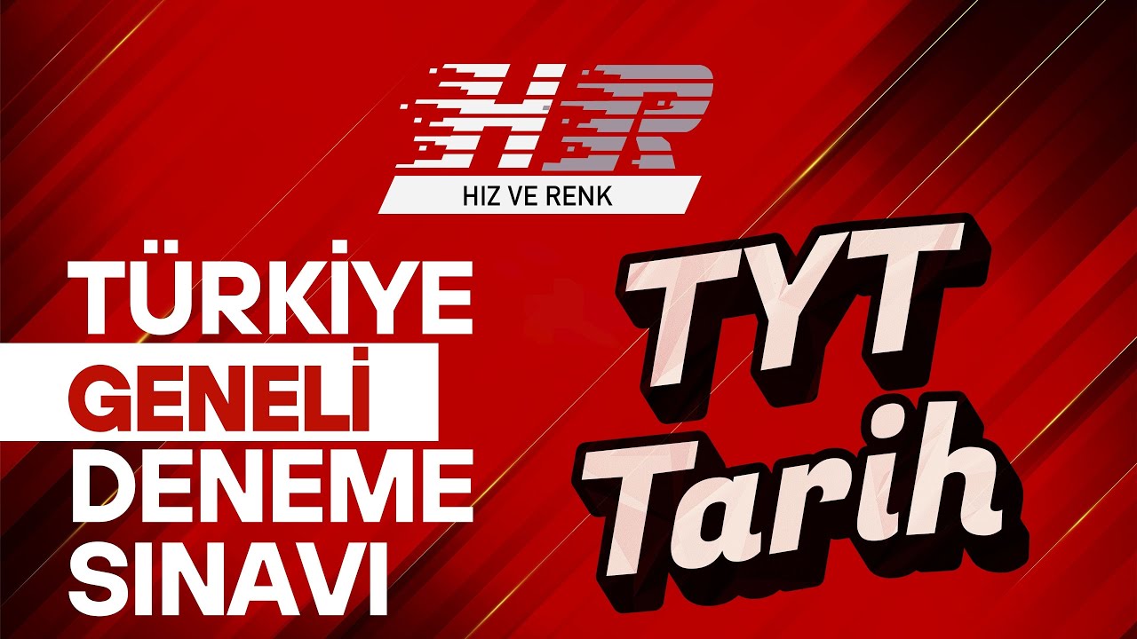 HIZ VE RENK TÜRKİYE GENELİ TYT TARİH SORULARI VİDEO ÇÖZÜMLERİ