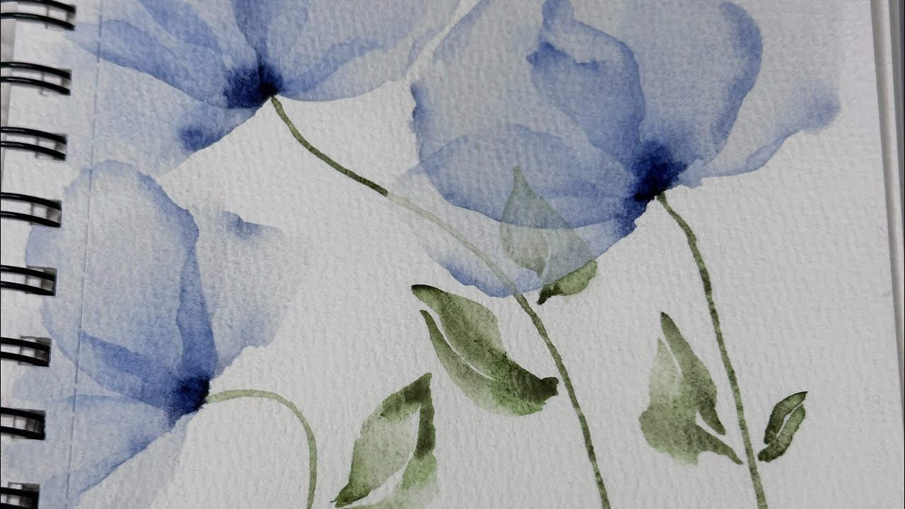 Full length video on transparent watercolor flowers. I hope you find these tips helpful!