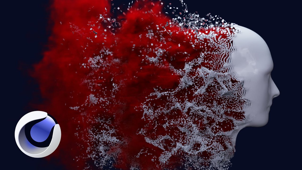 Head Disintegration With Cinema 4D Cloth and Pyro Simulation