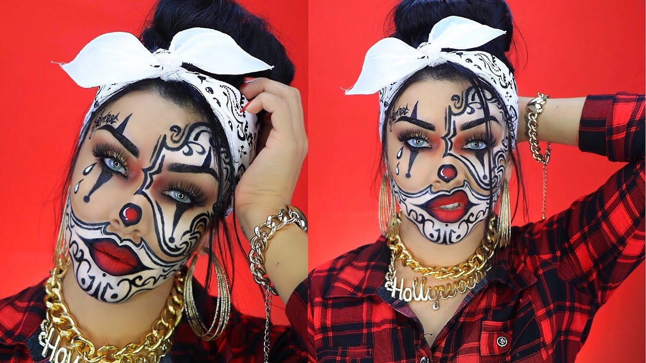 PAYASA GANGSTER MAKEUP HALLOWEEN