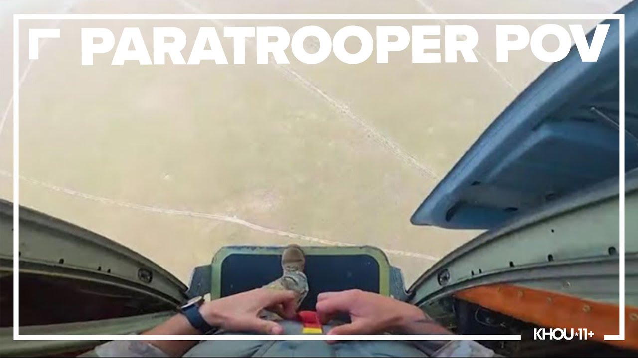 What it's like for an Army Paratrooper to step into the air over a drop zone