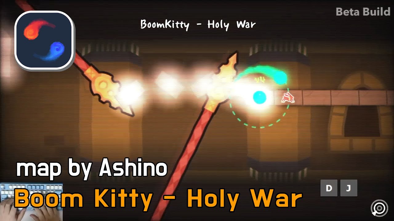 [ADOFAI custom][클리어 영상]Holy War(music by Boom Kitty)(map by Ashino)