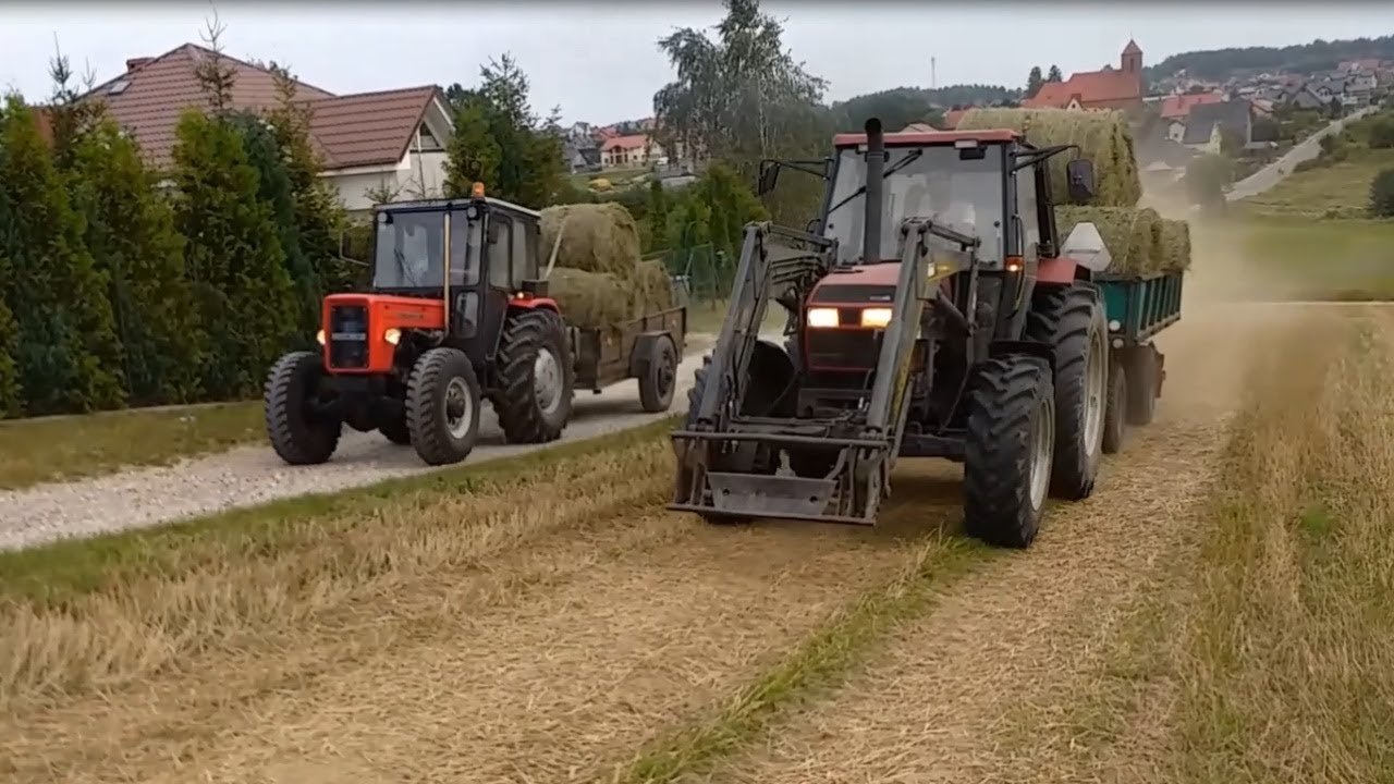 Zwożenie balotów Ursus c360 4x4turbo case 4230