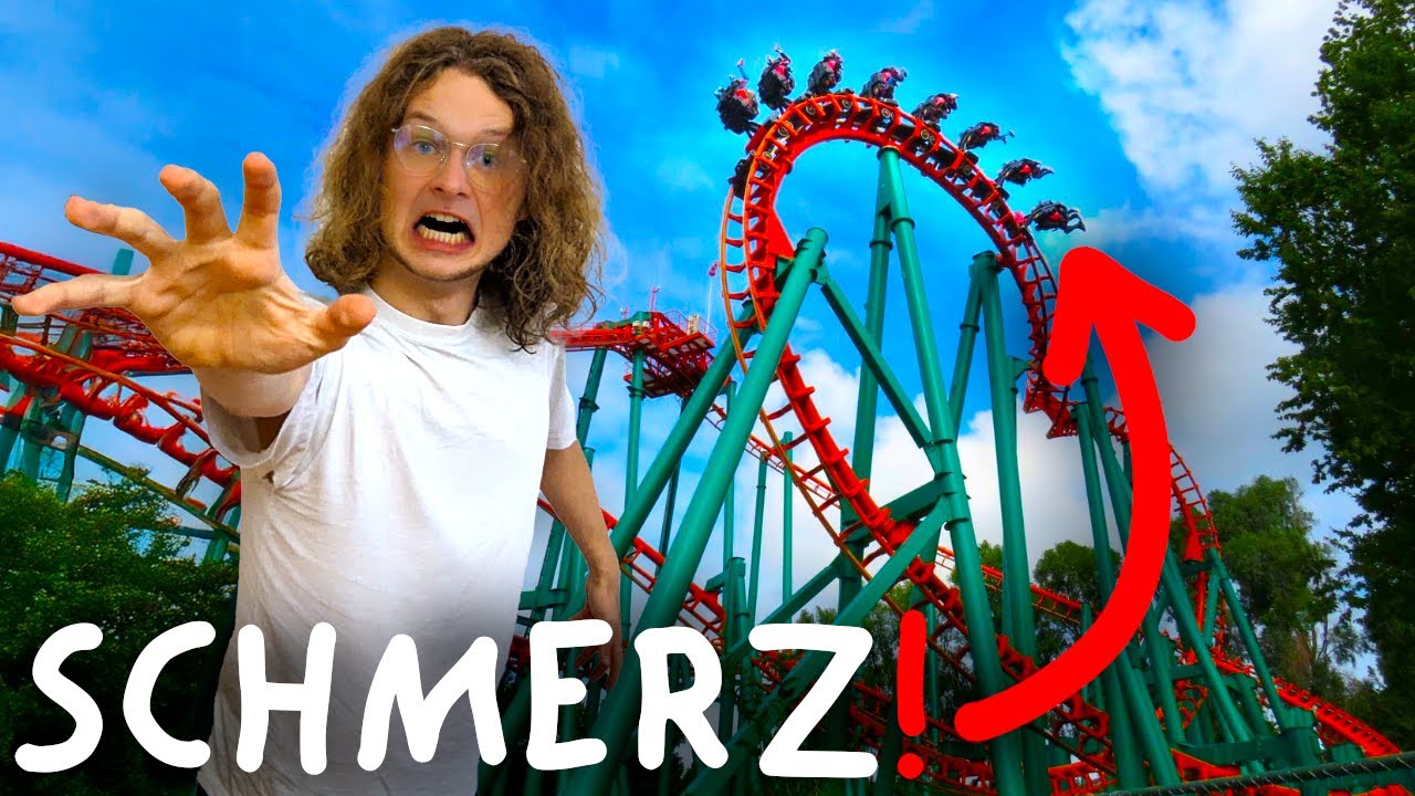 Ich bin die SCHLIMMSTEN ACHTERBAHNEN gefahren!