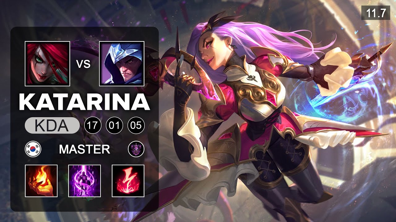 Katarina Mid vs Talon - KR Grandmaster Patch 11.7