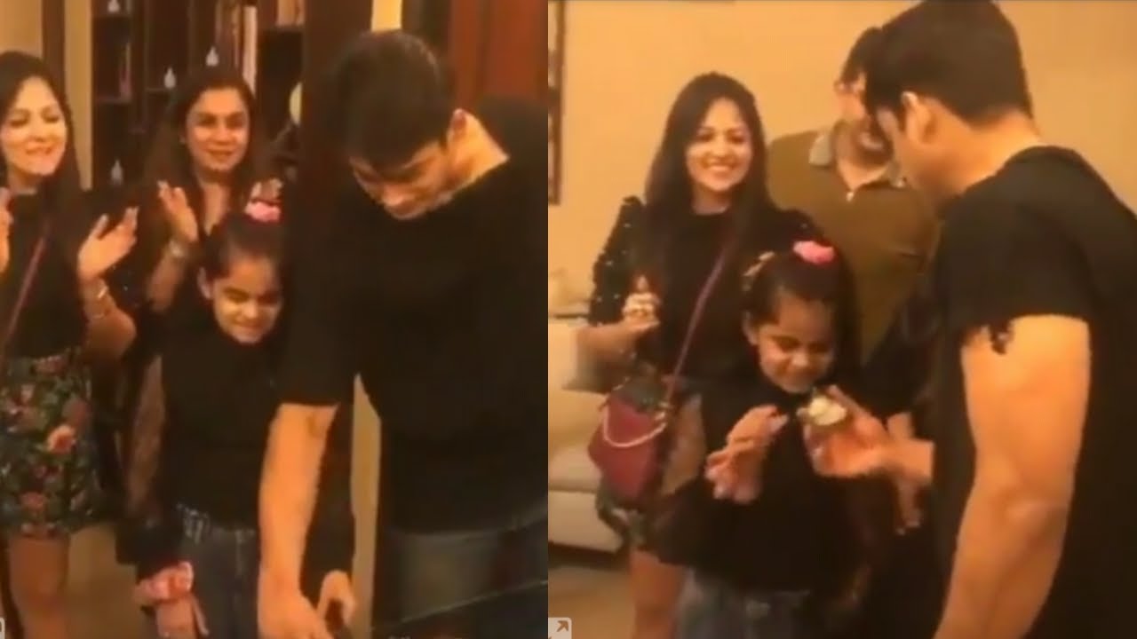 Siddharth Cutting Cake With His Sister, Mother & Family, Siddharth Get Surprise, Here's Why
