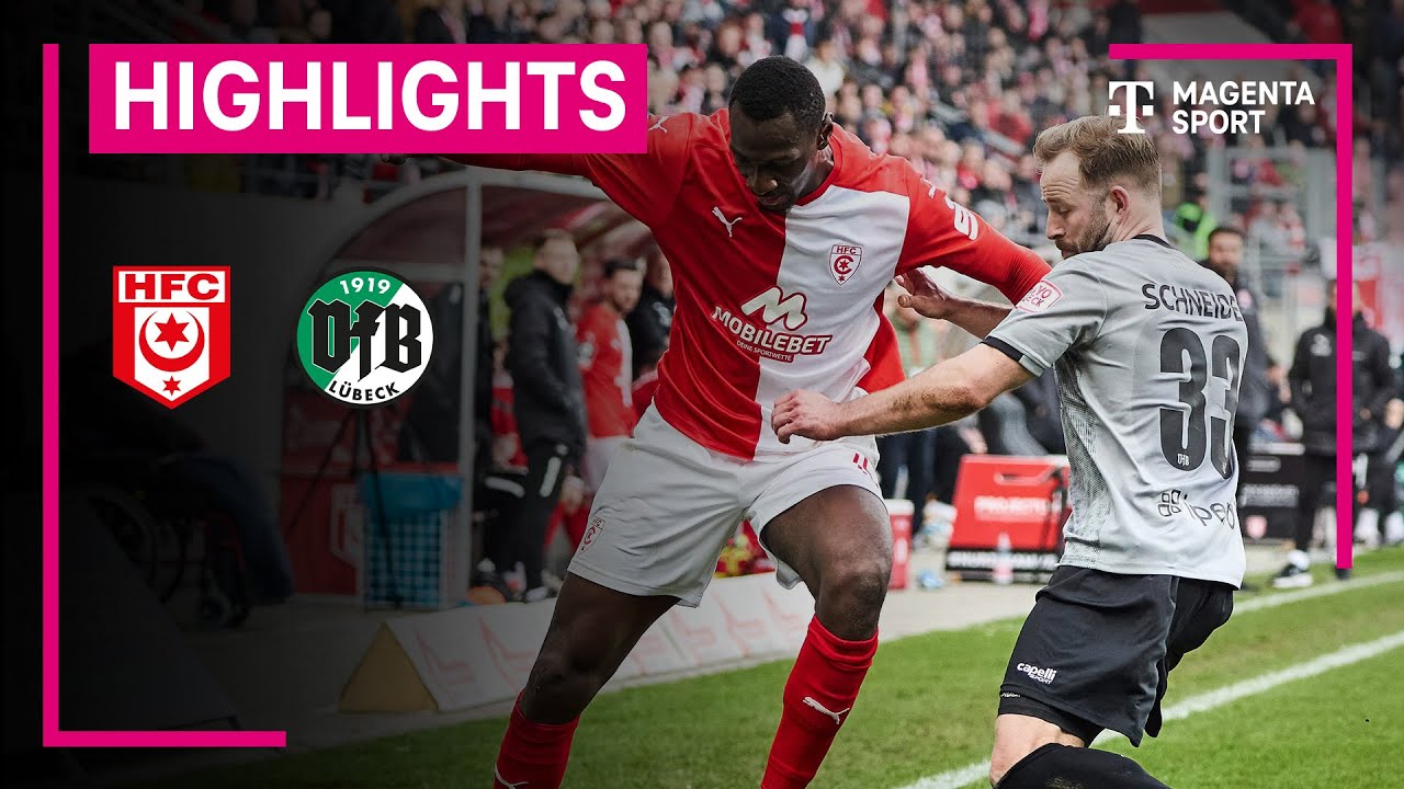 Hallescher FC - VfB Lübeck | Highlights 3. Liga | MAGENTA SPORT