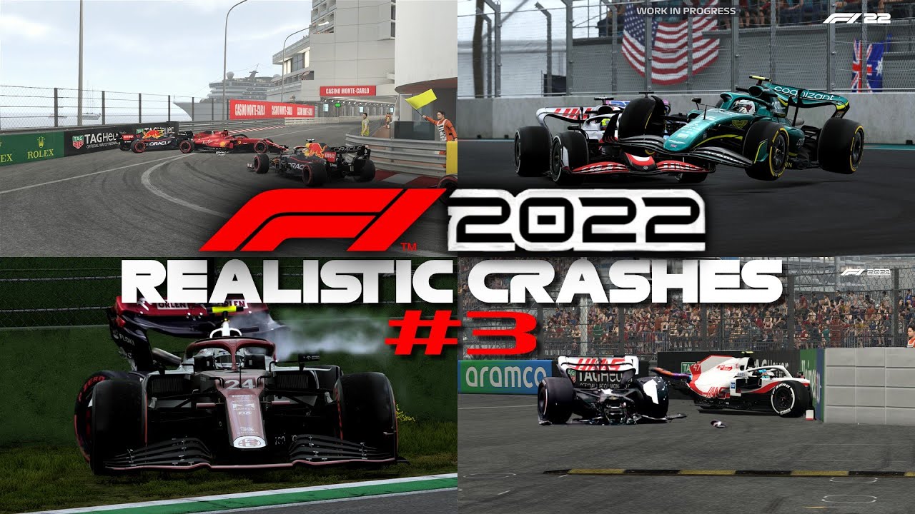 F1 2022 REALISTIC CRASHES #3