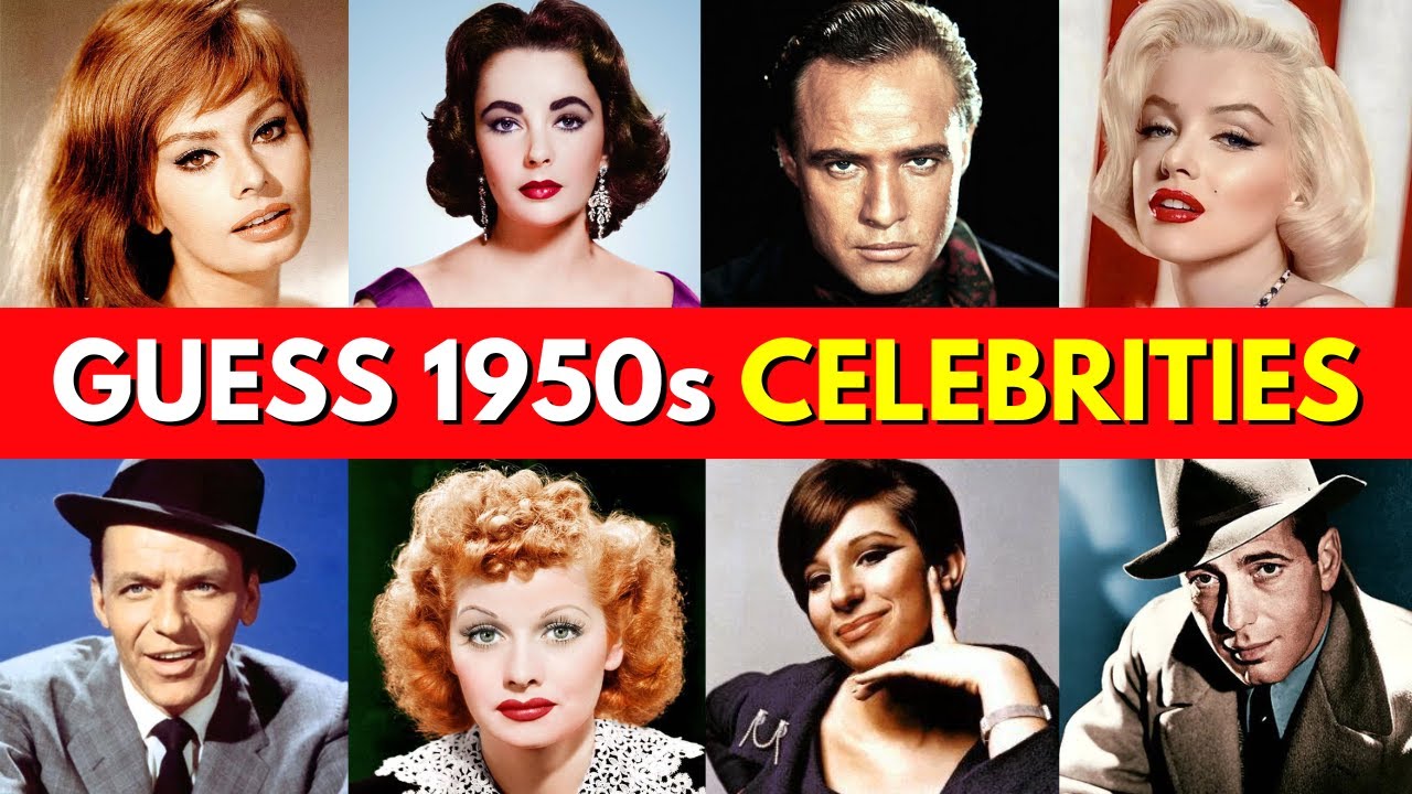 Identify These Iconic 1950s Hollywood Stars
