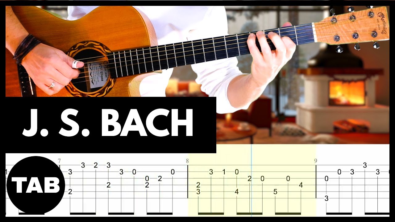 J. S. BACH - Jesu, Joy of Man's Desiring Guitar TAB | Lesson | Tutorial | Cover