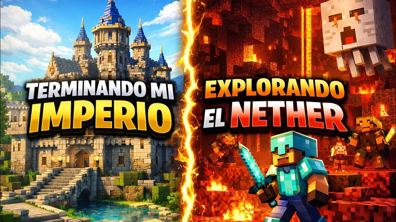 TERMINO MI CASTILLO EN MINECRAFT Y COMIENZA MI EXPLORACION EN EL NETHER