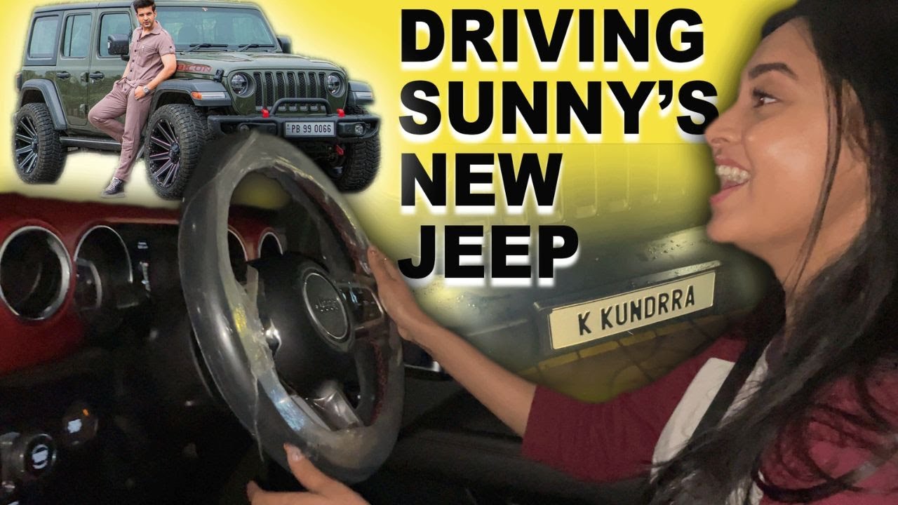 Driving @KaranKundrraOfficial  New Jeep @tejasswiprakash413