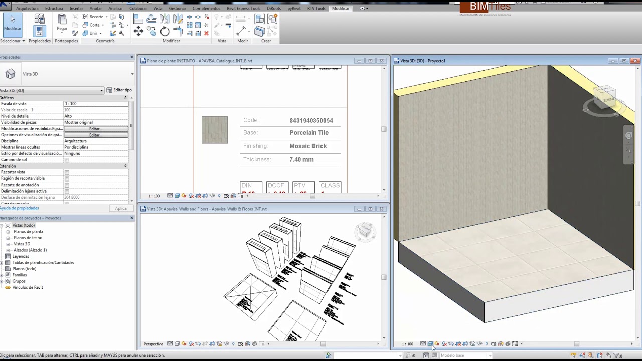 BIM videotutorial for architectural projects