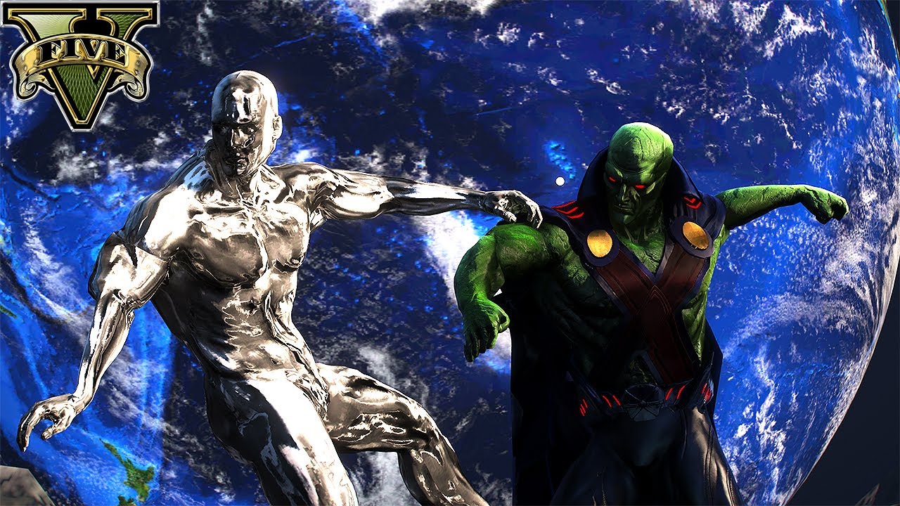 Martian Manhunter vs Silver Surfer | Death Battle!!!