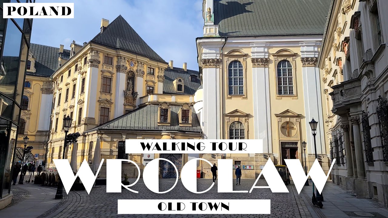 [4K] POLAND WROCLAW OLD TOWN WALKING TOUR/SPACER PO STARYM MIEŚCIE/MIASTO KRASNALI