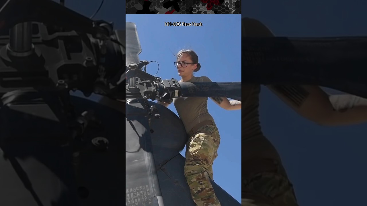 Tail Rotor Check of a Pave Hawk Helicopter