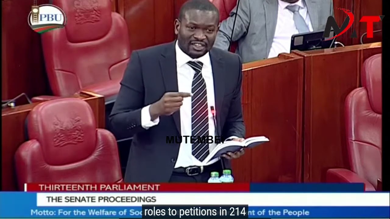 YOU ARE NOT THE OFFICIAL SPEAKER OF THE SENATE!!SENATOR SIFUNA BLOWS KATHURI IN SENATE