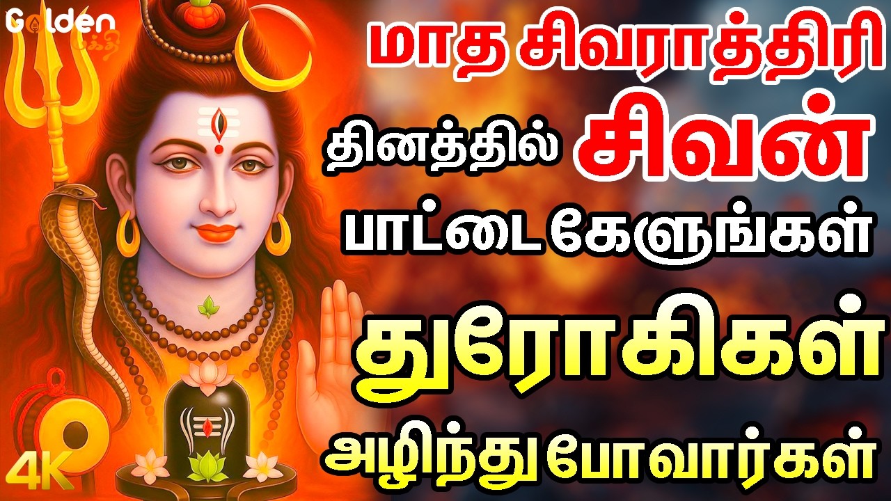 மாத சிவராத்திரி தினத்தில் சிவன் பாட்டை கேளுங்கள் துரோகிகள் அழிந்து போவார்கள்|Powerful Sivan Padalgal