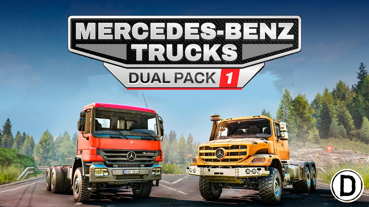 DLC Mercedes Benz Trucks Dual Pack 1 для SnowRunner
