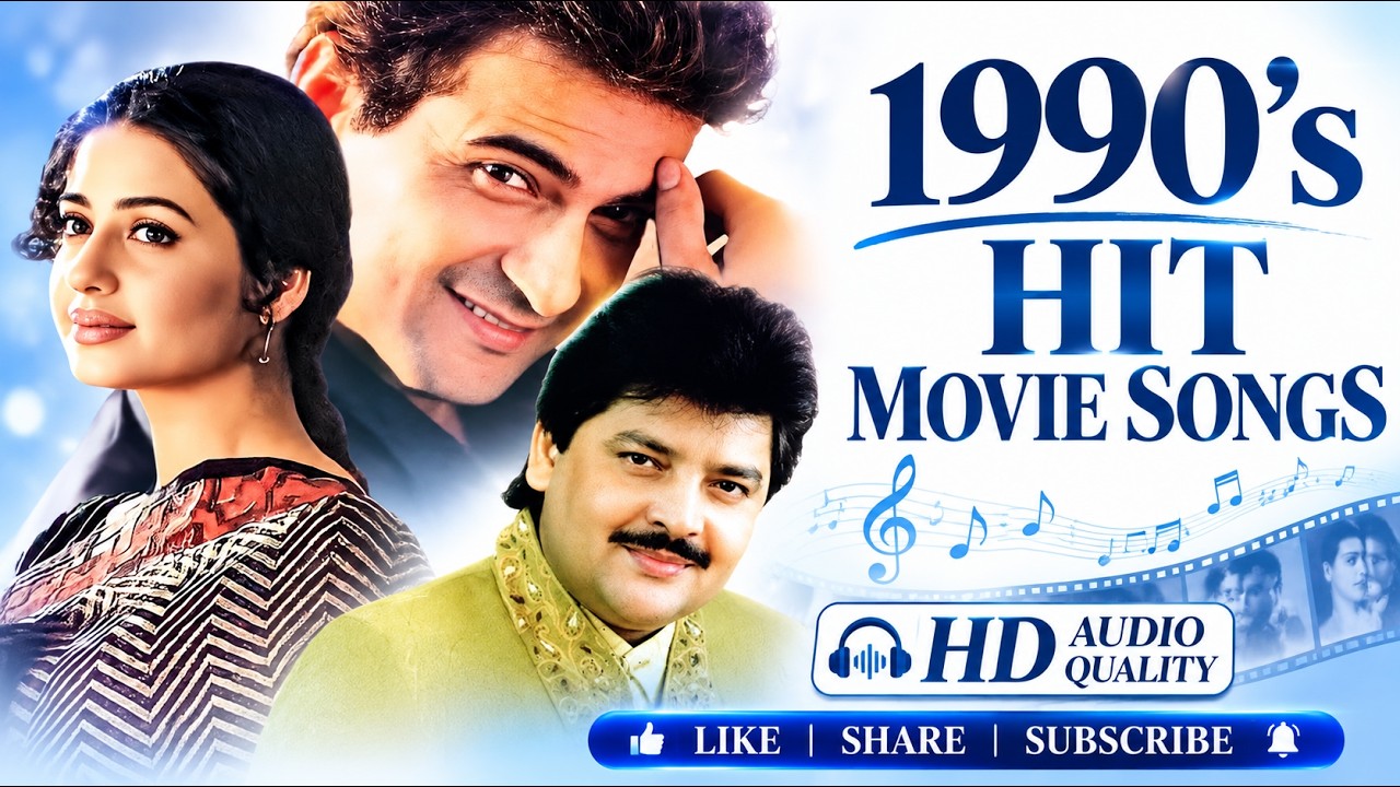 1990&rsquo;s HIT MOVIE SONGS 💙| Pehli Pehli Baar Mohabbat Ki Hai | Udit Narayan | 90s Bollywood Hits