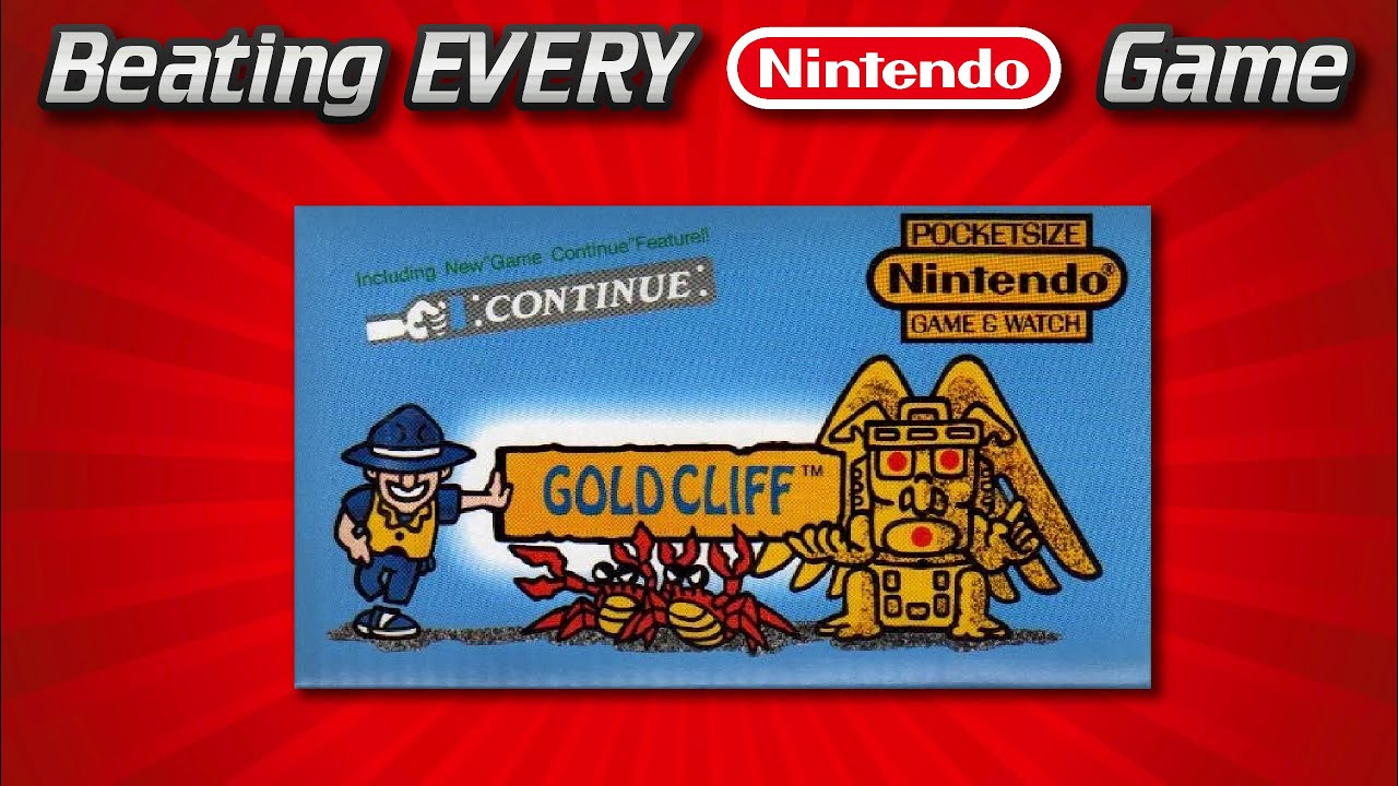 Beating EVERY Nintendo Game - Game & Watch: Gold Cliff