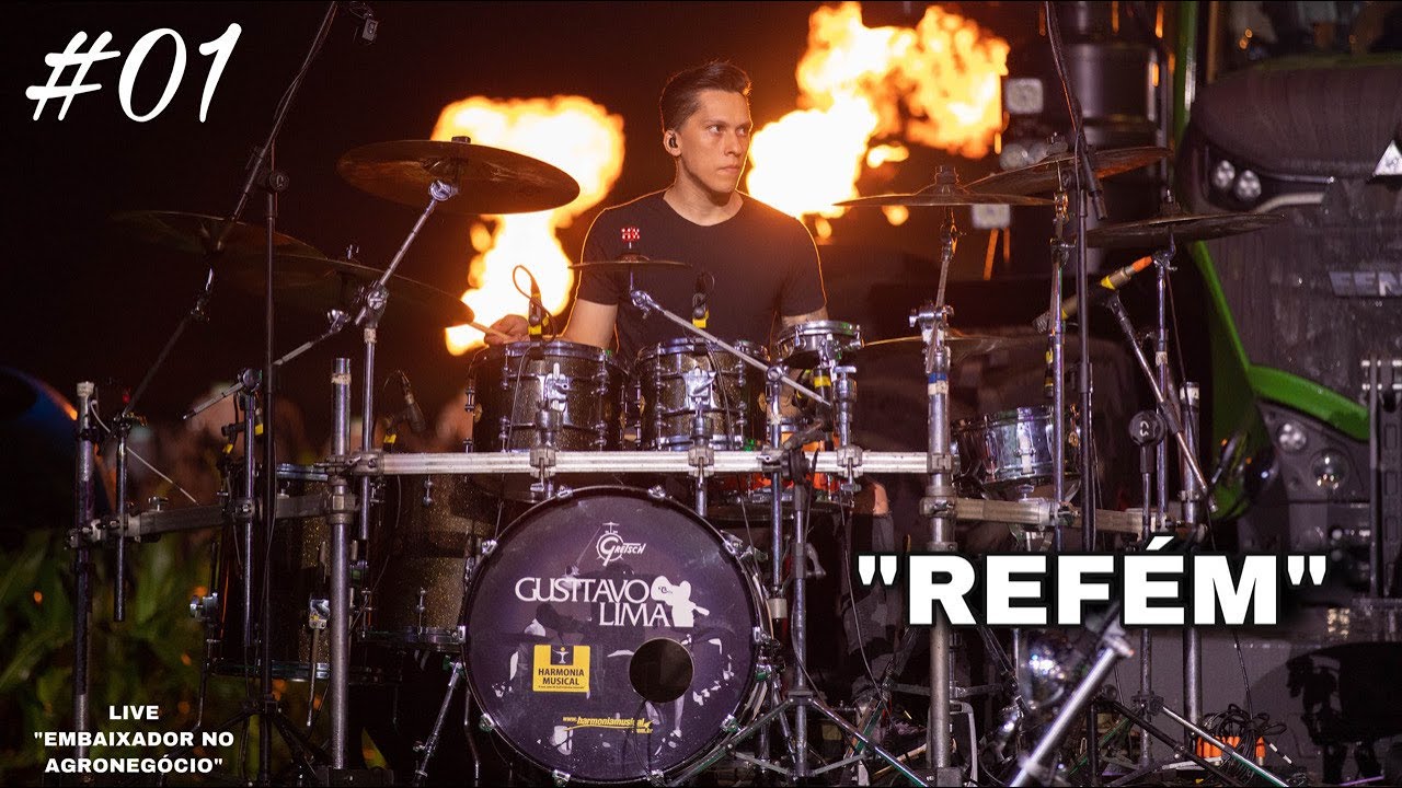 REFÉM - GUSTTAVO LIMA / RIT BATERA ''LIVE EMBAIXADOR NO AGRONEGÓCIO'' #01 #gusttavolima #drumcam