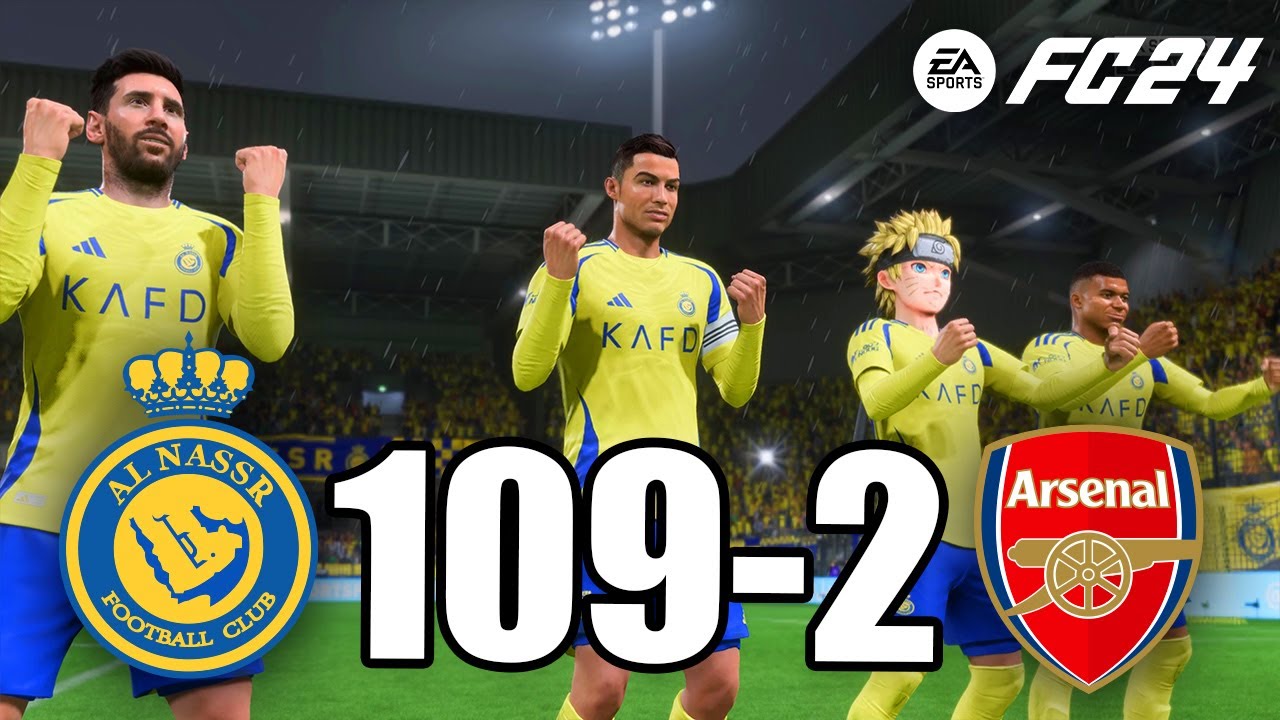 FC25 | RONALDO, MESSI, SPIDER MAN, Kylian Mbappé, ALL STARS | AL NASSR 109-2 ARSENAL