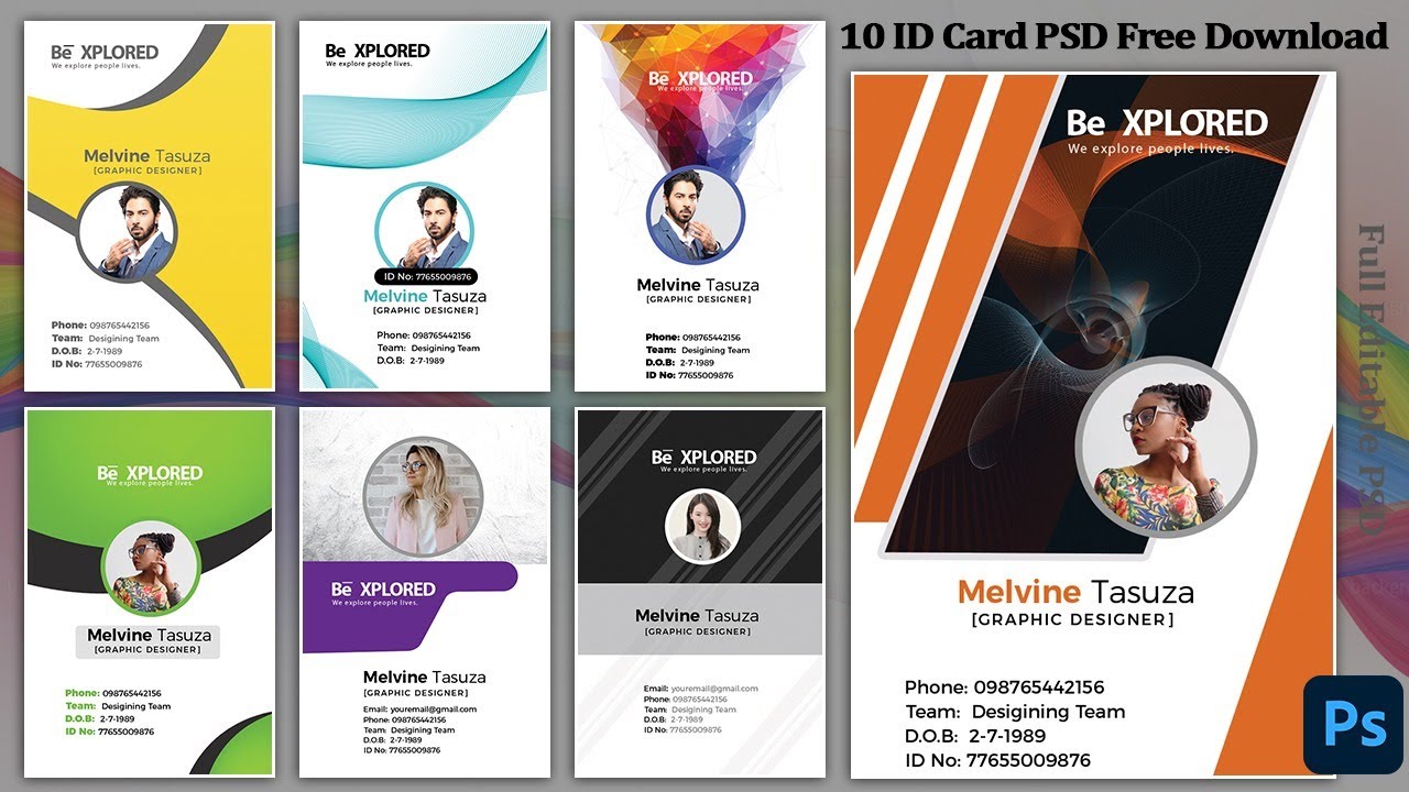 ID CARD PSD FREE DOWNLOAD || Nitesh GFX ||