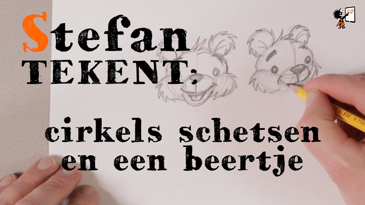 Hoe teken je een beertje? Stefan Tekent: Les 2