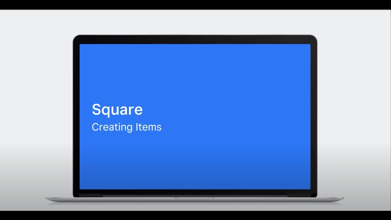 Creating Items for Square Point of Sale