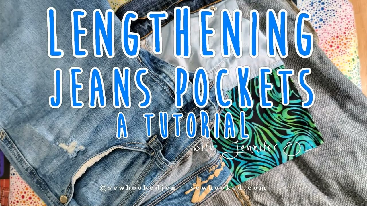 How To Lengthen Front Jeans Pockets! (Quick Tutorial)