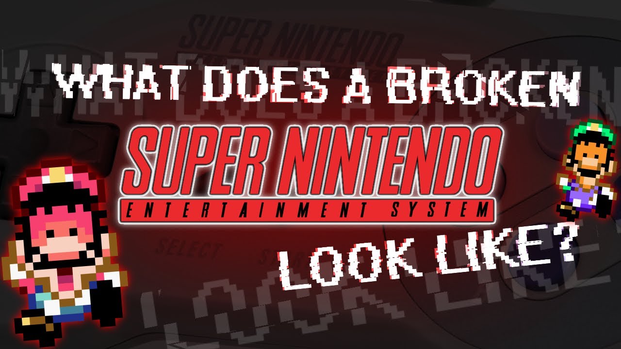 Ever wonder what a Broken SNES looks like?