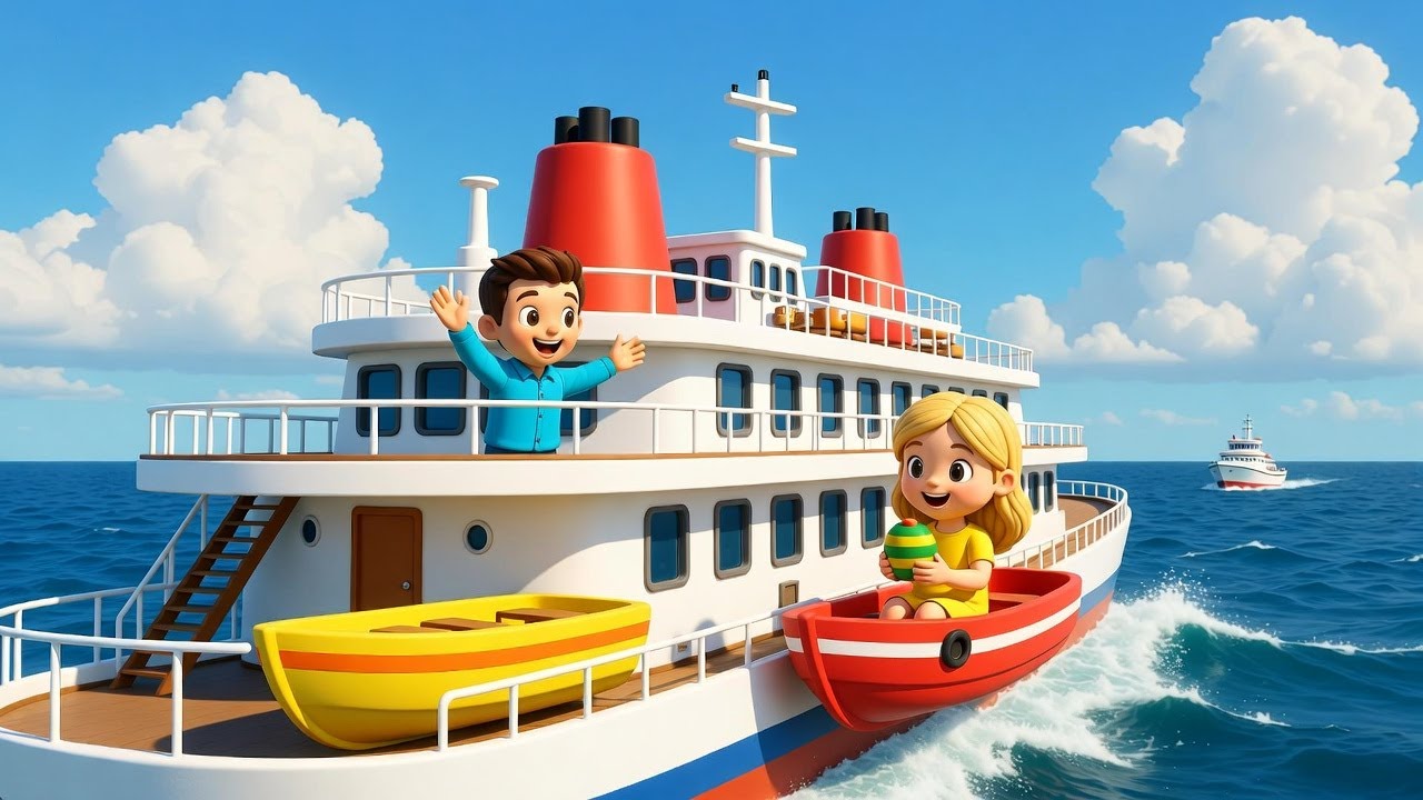 Easy English with beginner challenge lesson  Tom & Lily on an exciting cruise ship adventure
