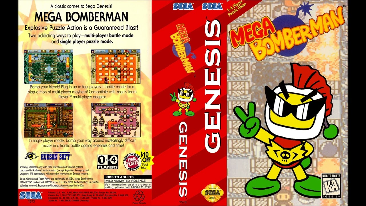 Mega Bomberman | SEGA Genesis Full Soundtrack OST (Real Hardware)
