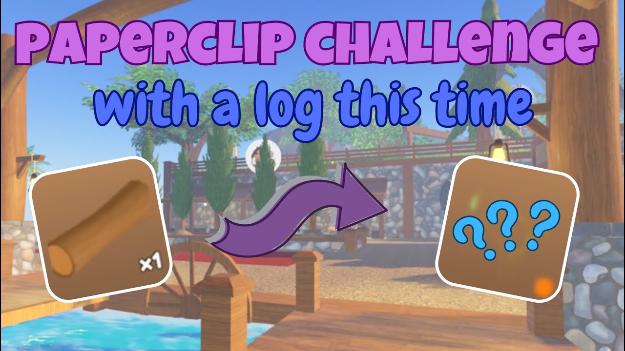 Doing the Paperclip Challenge Again, But With A LOG! | Wild Horse Islands