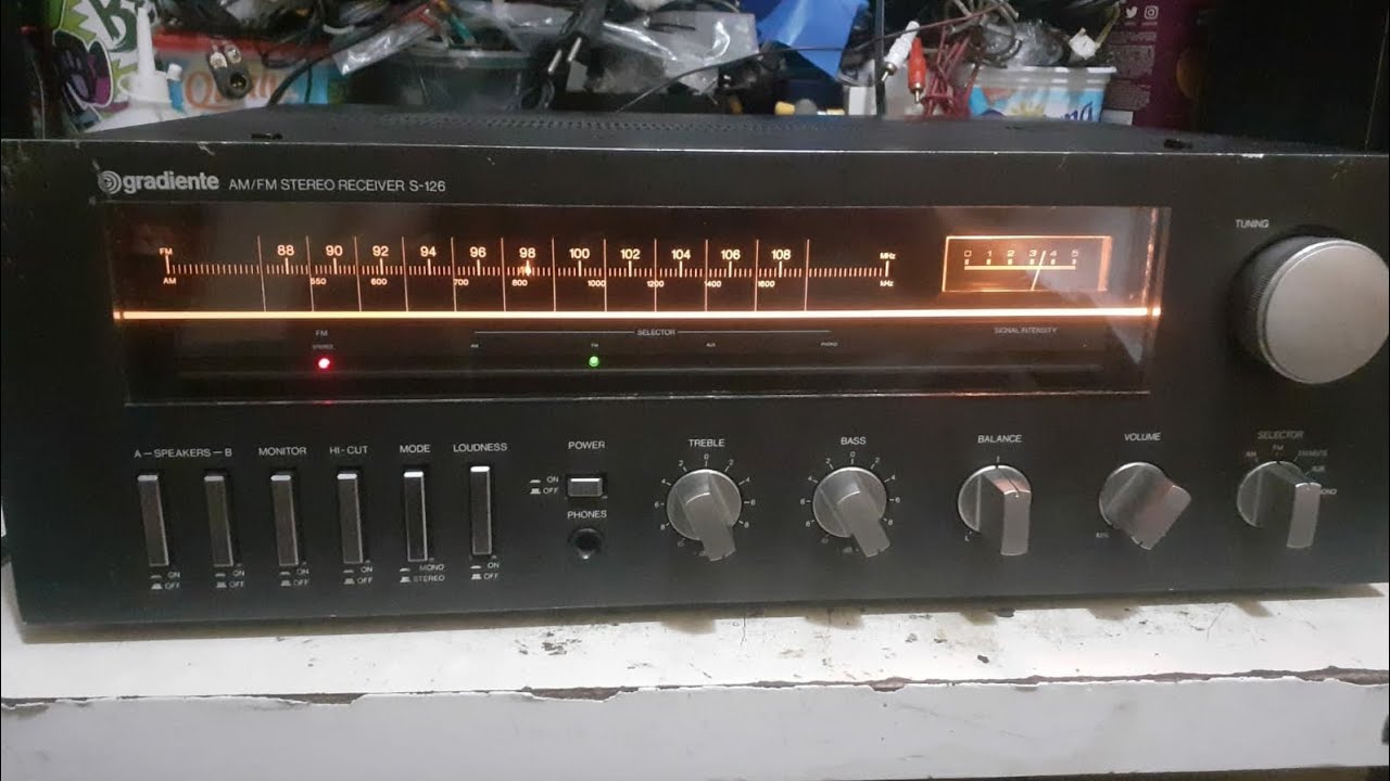 Venda Receiver Gradiente S126 totalmente funcional e revisado VENDIDO VENDIDO