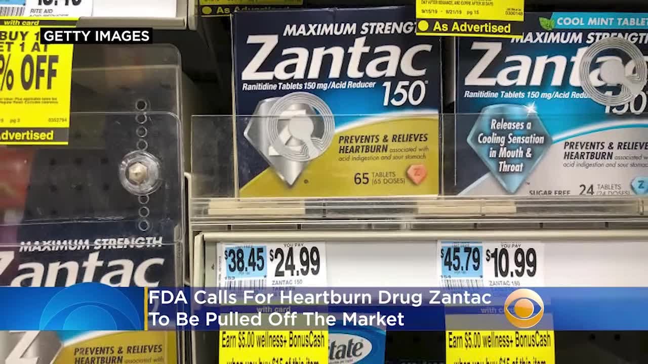 FDA Calls For Heartburn Drug Zantac To Be Pulled Off The Market