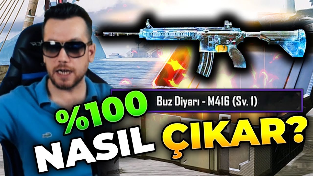 %100 BUZ DİYARI M416 ÇIKARTMA! - Pubg Mobile