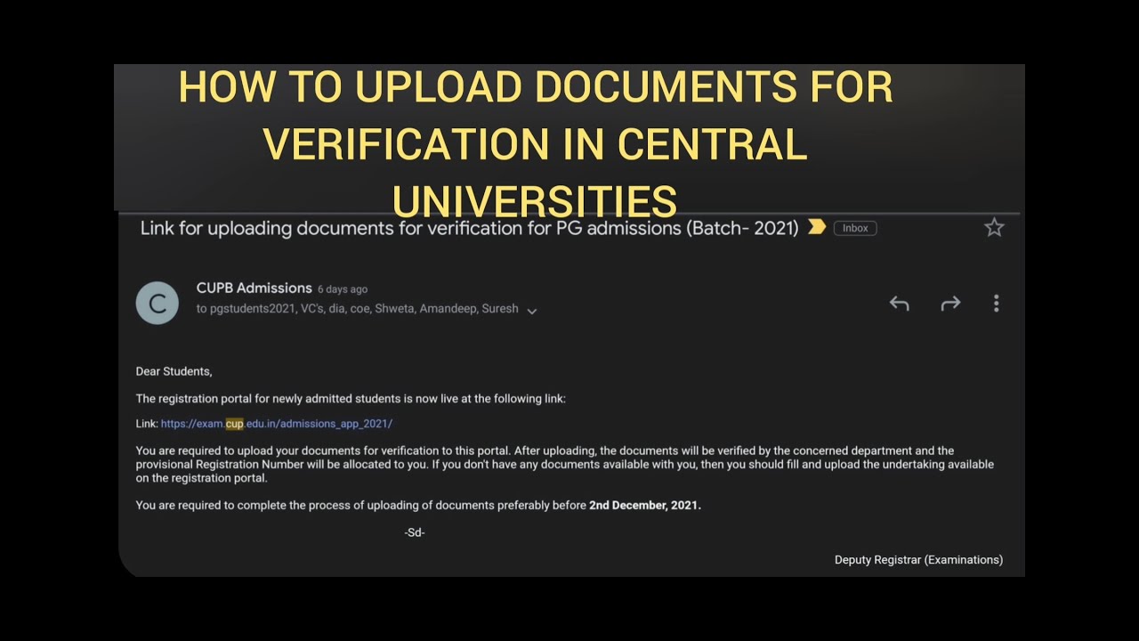 How to upload documents| DOCUMENT VERIFICATION| CUCET 2021| CUPB/CUH/CUKERELA/CURAJ/CUG/CUSB ETC|