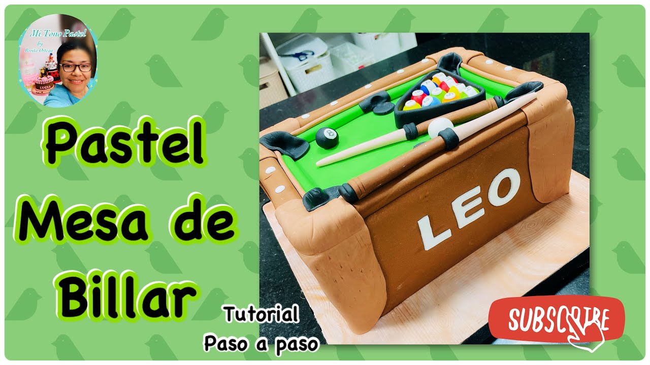 Mesa de Billar Pastel ( Tutorial Decoración en Fondant)