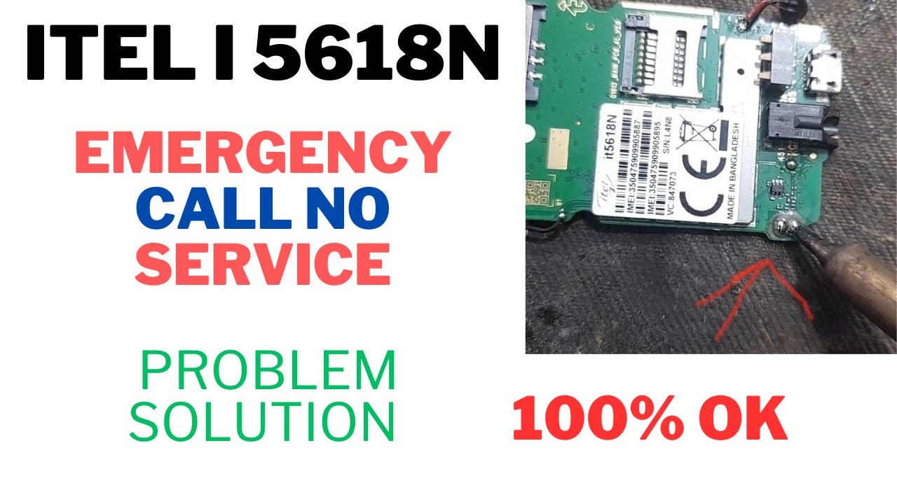itel-5618N Network problem no service emergency problem