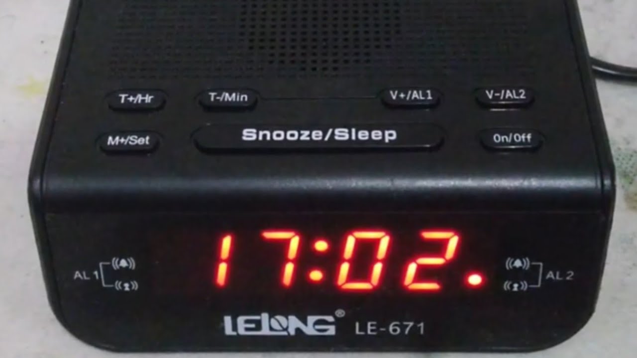 Rádio Relógio Despertador LeLong LE-671