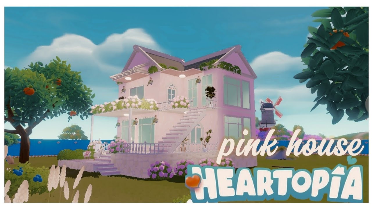 Speed Build | Pink House en Heartopia🏡🩷 | Casa Aesthetic 