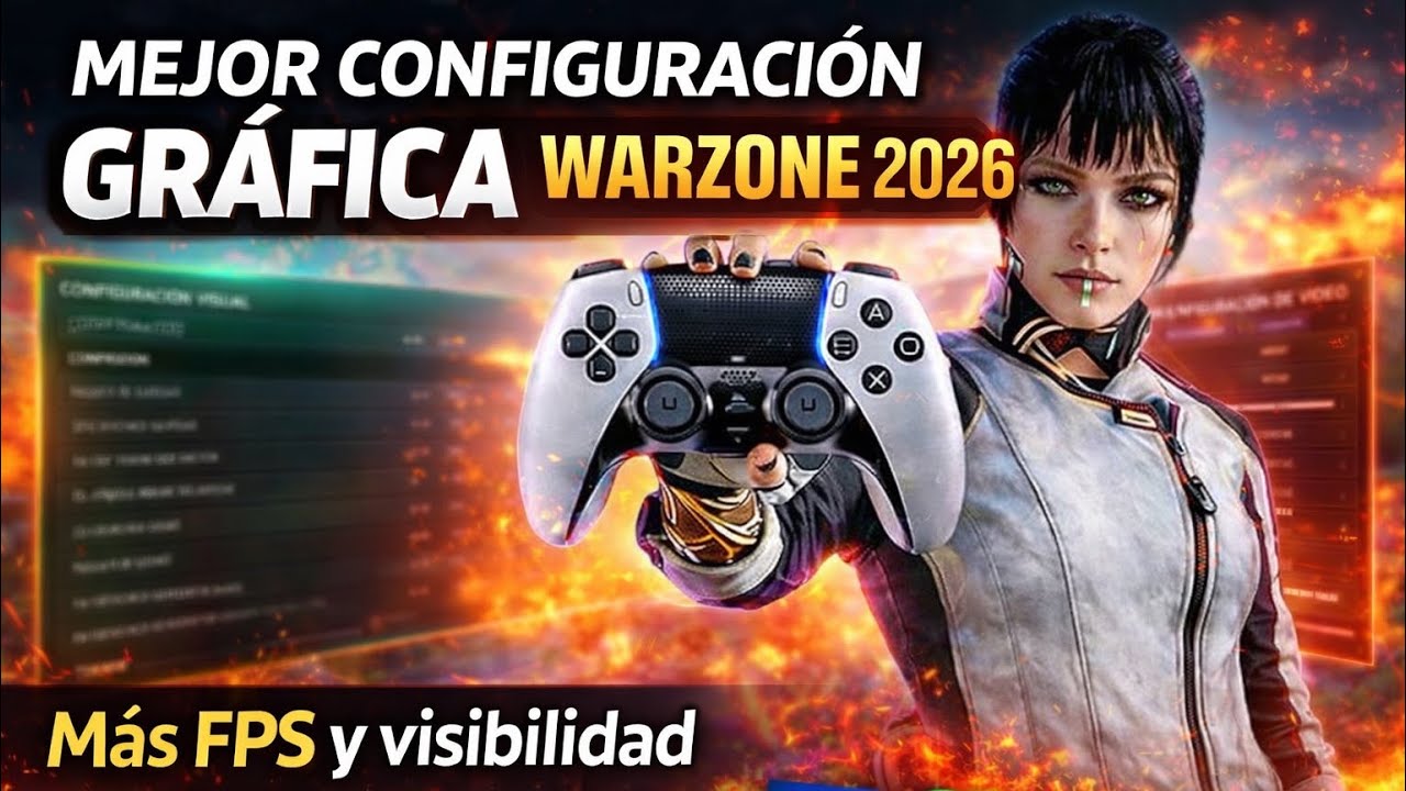 La MEJOR configuración GRÁFICA para Warzone 2026 🔥 Más FPS y mejor visibilidad (PS5, Xbox y PC)