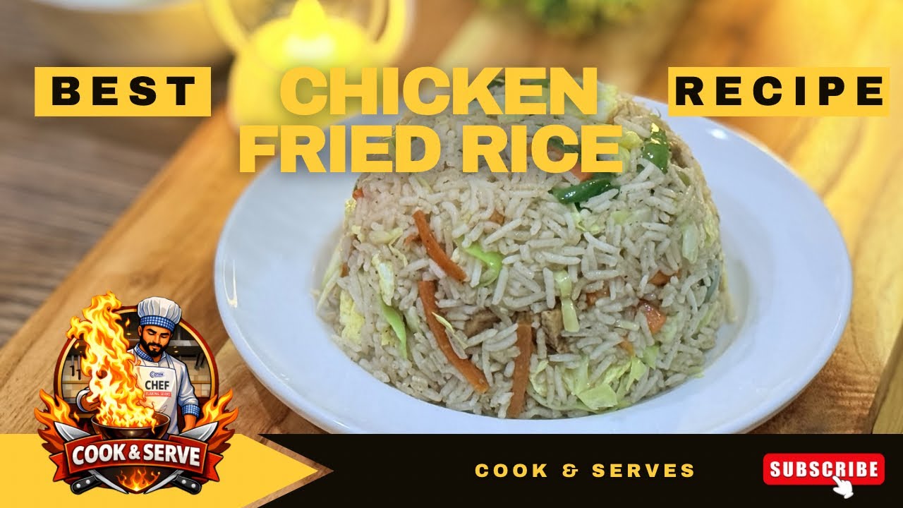 chicken fried rice recipe | easy chicken fried rice | how to make chicken fried rice step by step